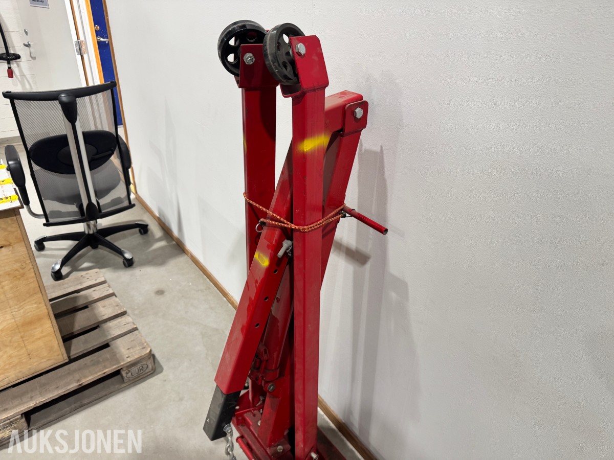 Elefant kran for verksted 1000 kg. Sammenleggbar