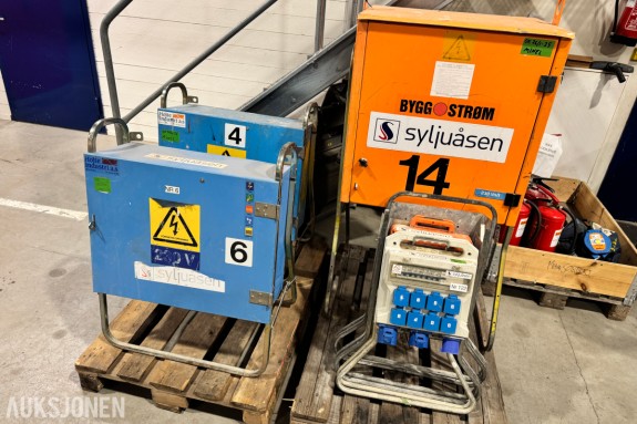 6 stk EL-sentraler byggestrøm skap 230 Volt