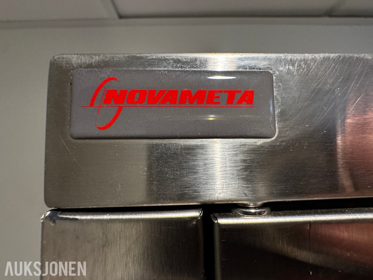 Novameta skap rustfritt stål 100x400x1980 mm med hyller