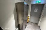 Novameta skap rustfritt stål 100x400x1980 mm med hyller
