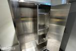 Novameta skap rustfritt stål 100x400x1980 mm med hyller