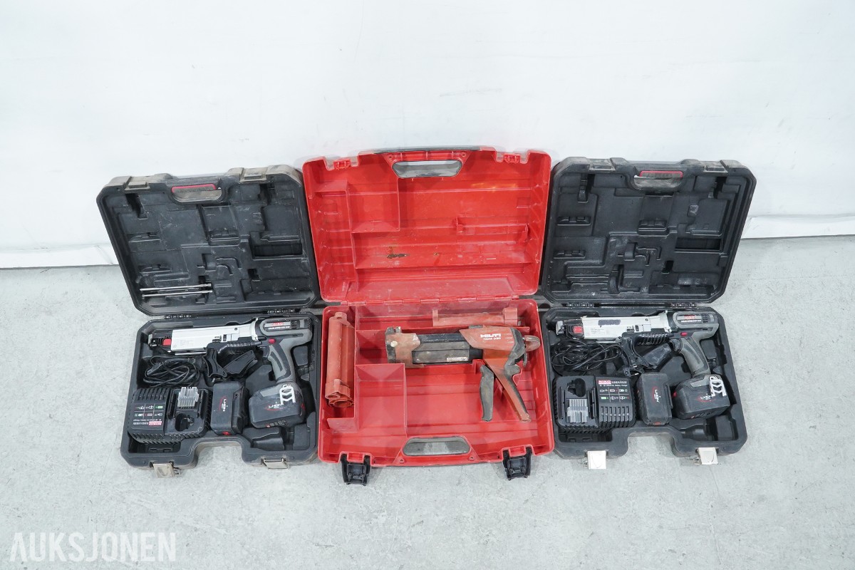 NIKO SA55 COMBI skruautomat og Hilti HDM 330 utpresseapparat