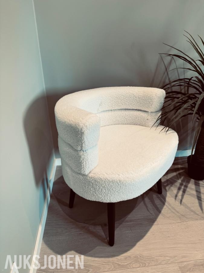2 STK - TEDDY SOFASTOL – HVIT 2026