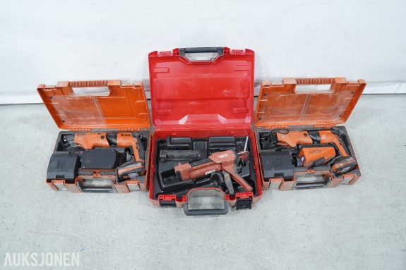 2 stk. Fein ASCS 6.3 skrutrekke - Hilti HDM 330 utpresseapparat