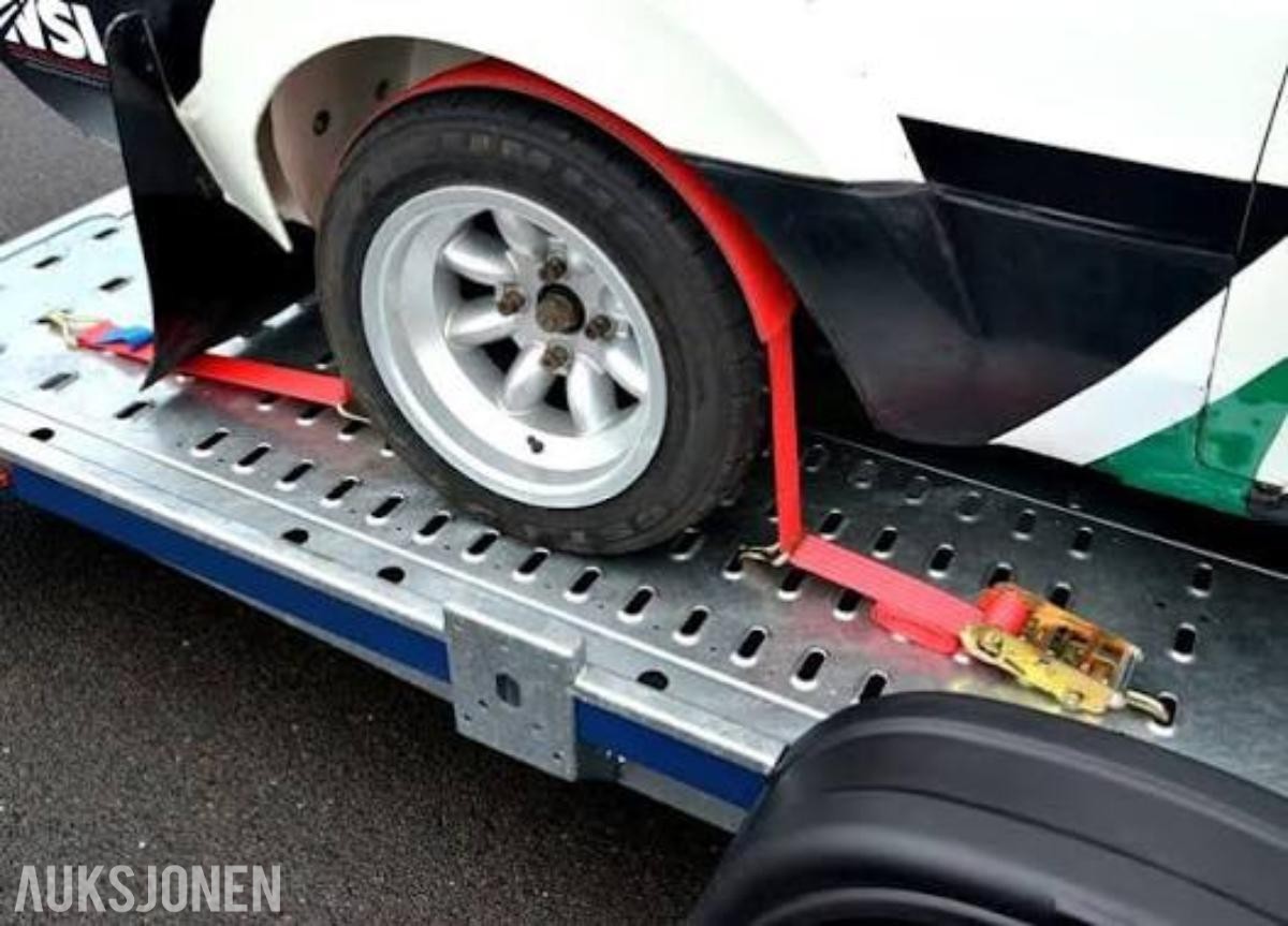 4 stk Helt nye hjulstropper til biltransport