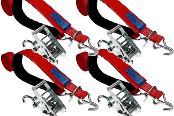 4 stk Helt nye hjulstropper til biltransport 