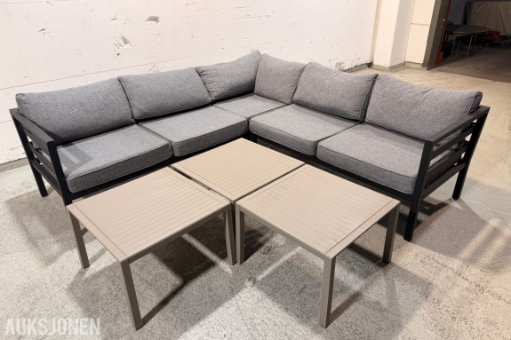 Brafab Samvaro sofa­gruppe med Nardi Aria 60 bord