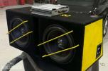 Ground Zero Bilstereo 2x basskasser, 3x forsterkere