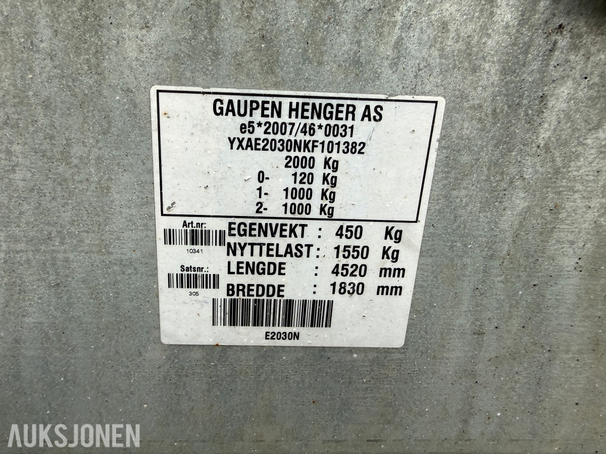 2020 Gaupen E2030N