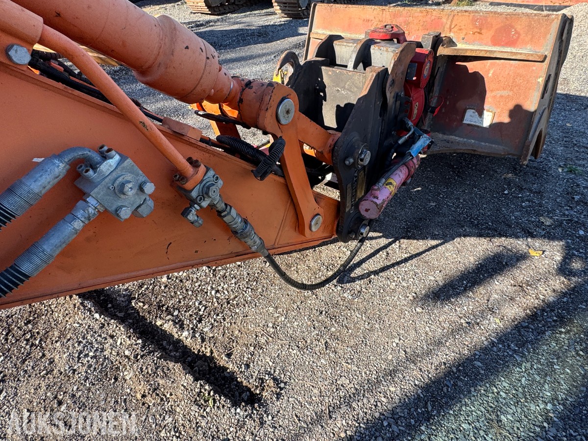 2013 Doosan DX140W-3 Hjulgraver, Engcon tiltrotator og pusseskuff
