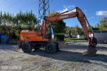 2013 Doosan DX140W-3 Hjulgraver, Engcon tiltrotator og pusseskuff