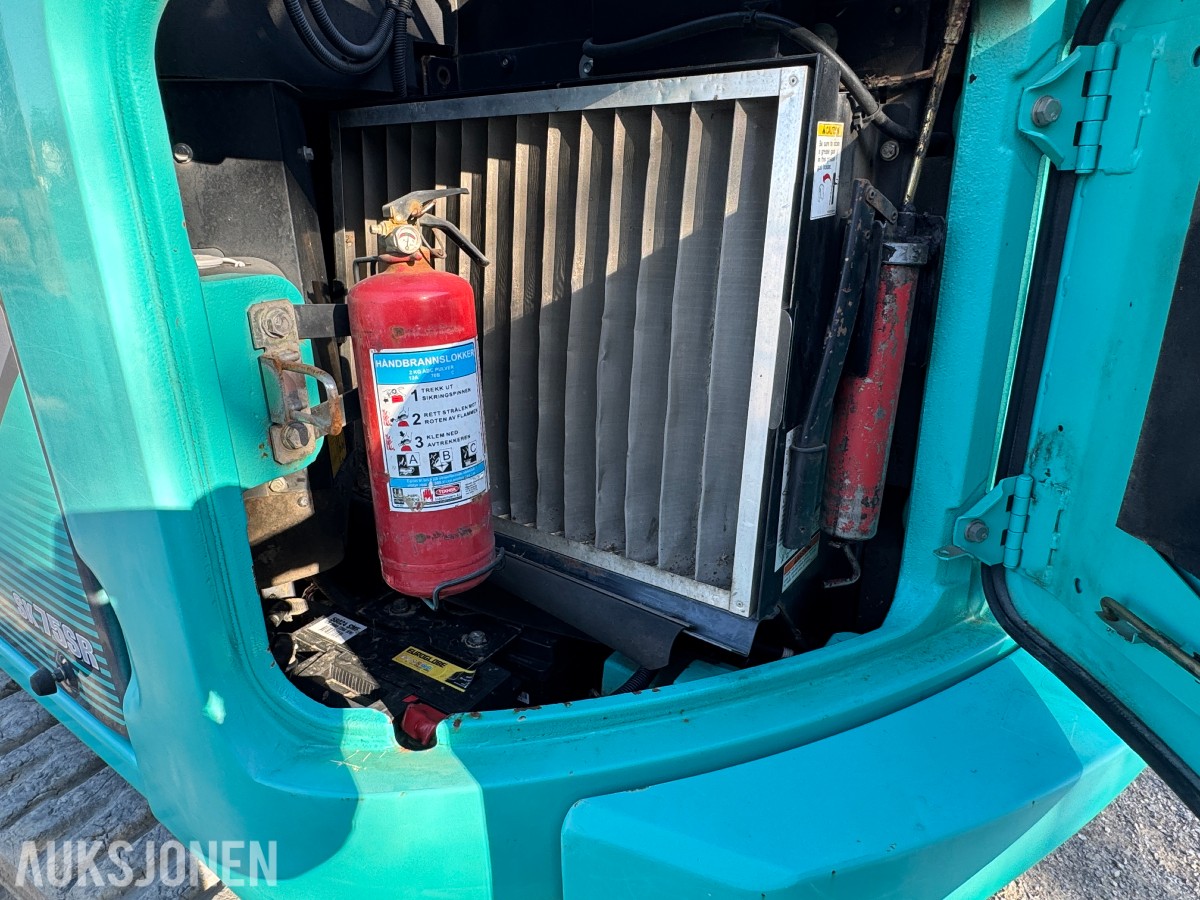 2014 Kobelco SK75SR-3E Gravemaskin, Leica maskinstyring, tiltrotator og skuff