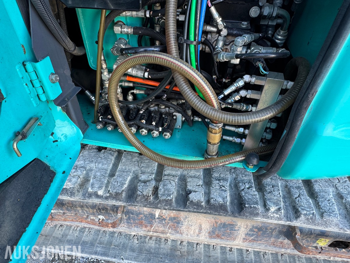 2014 Kobelco SK75SR-3E Gravemaskin, Leica maskinstyring, tiltrotator og skuff