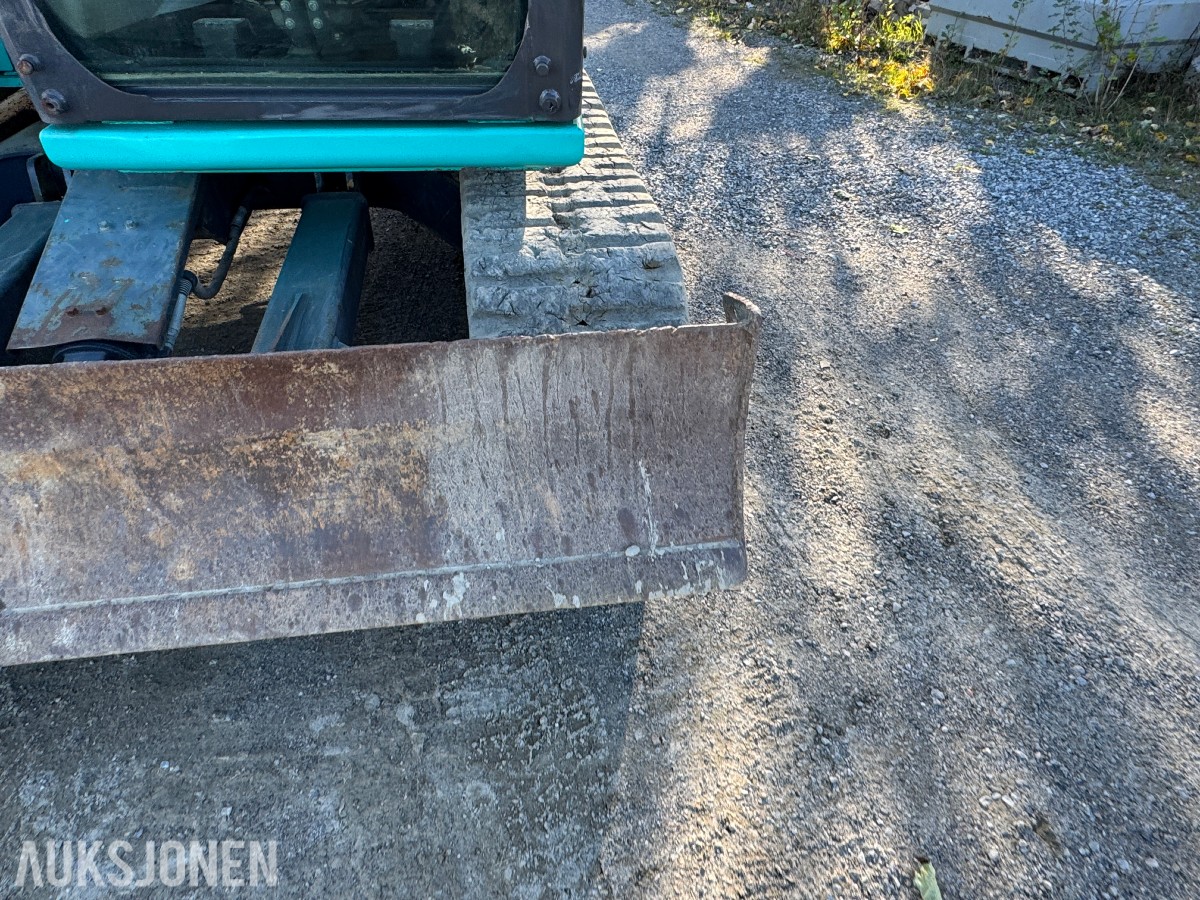 2014 Kobelco SK75SR-3E Gravemaskin, Leica maskinstyring, tiltrotator og skuff
