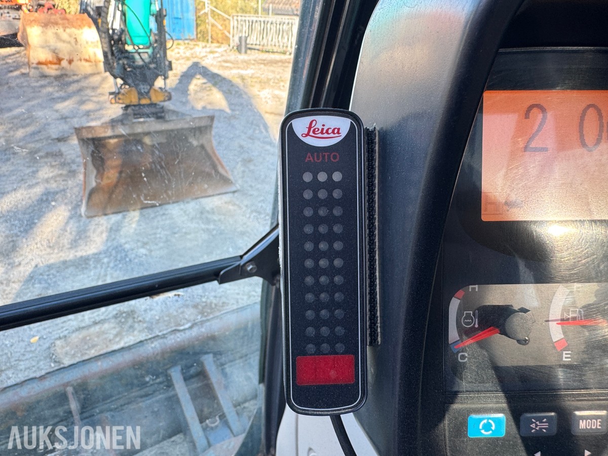2014 Kobelco SK75SR-3E Gravemaskin, Leica maskinstyring, tiltrotator og skuff