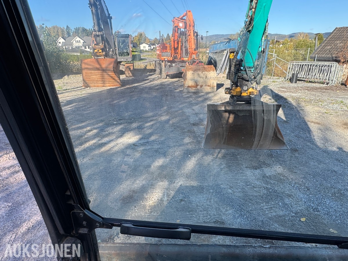2014 Kobelco SK75SR-3E Gravemaskin, Leica maskinstyring, tiltrotator og skuff
