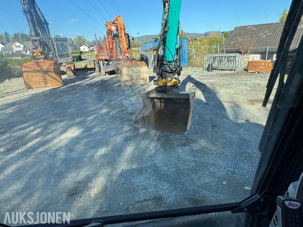 2014 Kobelco SK75SR-3E Gravemaskin, Leica maskinstyring, tiltrotator og skuff