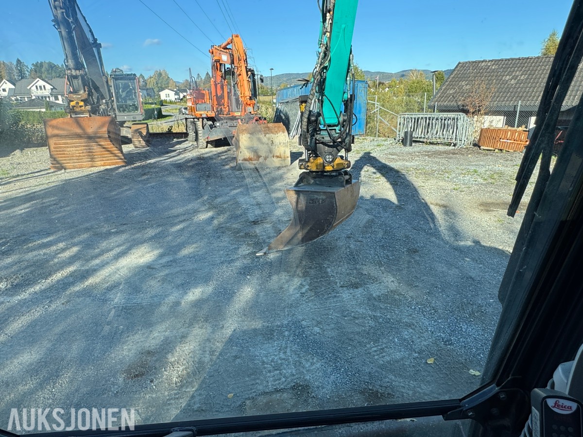 2014 Kobelco SK75SR-3E Gravemaskin, Leica maskinstyring, tiltrotator og skuff