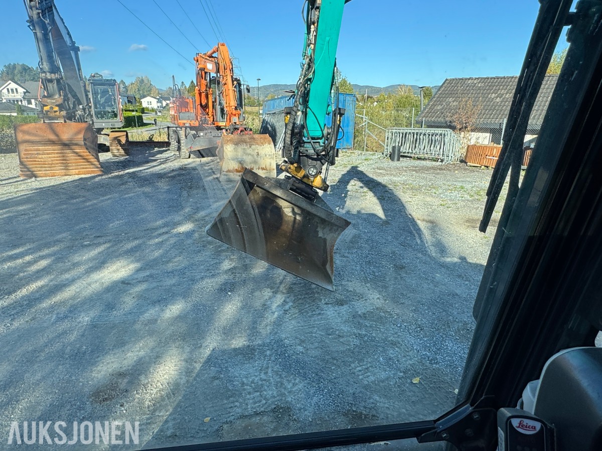 2014 Kobelco SK75SR-3E Gravemaskin, Leica maskinstyring, tiltrotator og skuff