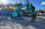 2014 Kobelco SK75SR-3E Gravemaskin, Leica maskinstyring, tiltrotator og skuff