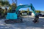 2014 Kobelco SK75SR-3E Gravemaskin, Leica maskinstyring, tiltrotator og skuff