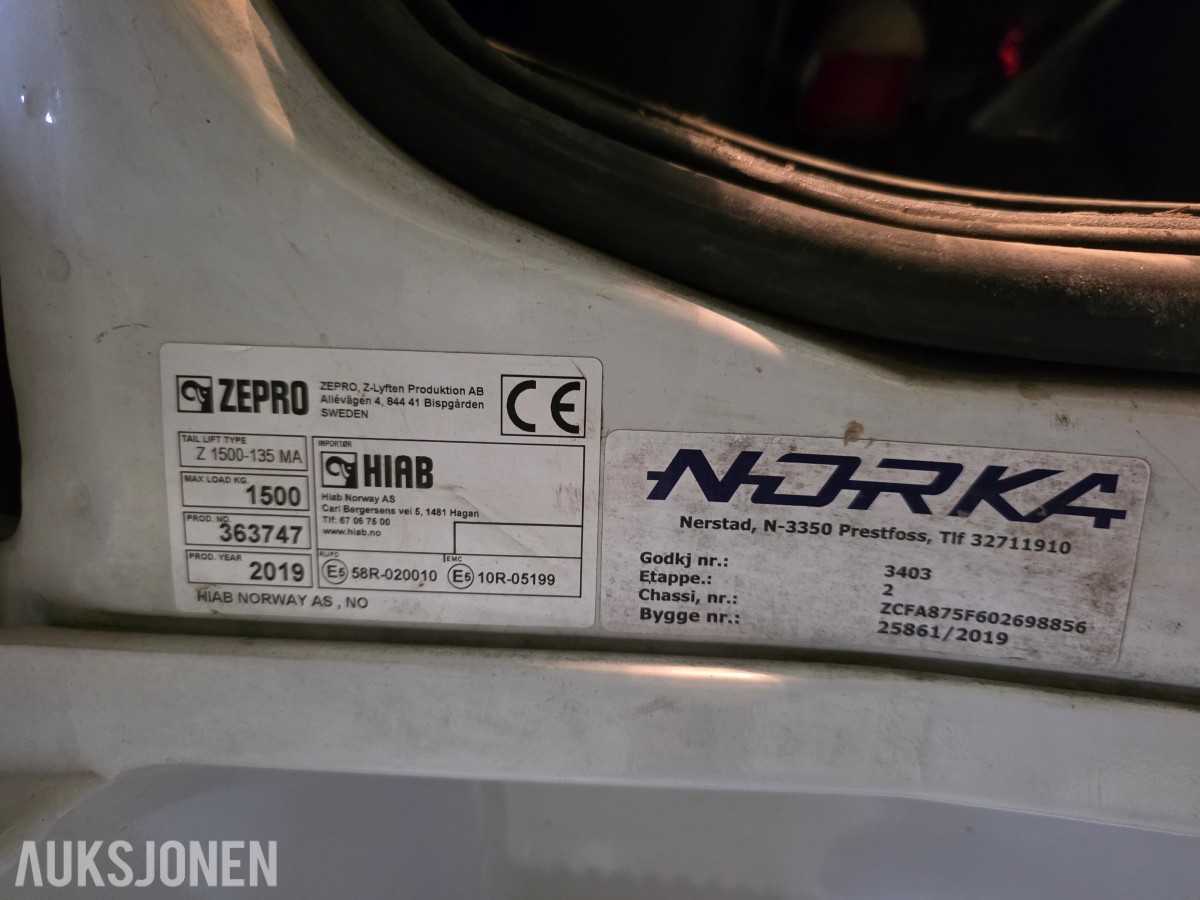 2020 Iveco Eurogargo 75E21 skapbil 7500 kg automat giret