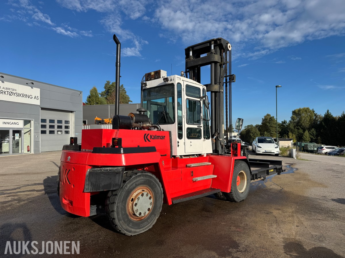 1994 Kalmar DC13,6-EC3 gaffeltruck med løfteåk, sideskift og spreder