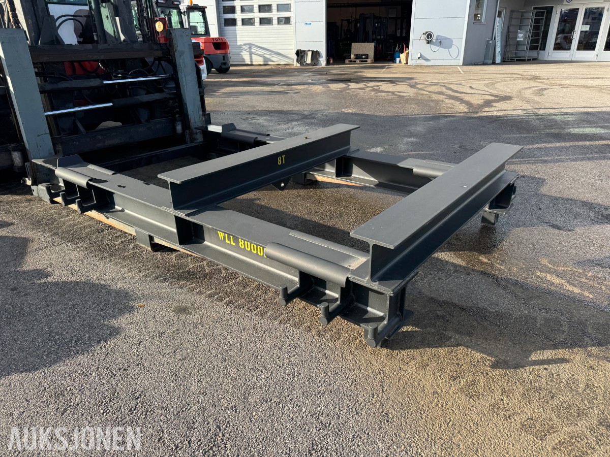 1994 Kalmar DC13,6-EC3 gaffeltruck med løfteåk, sideskift og spreder