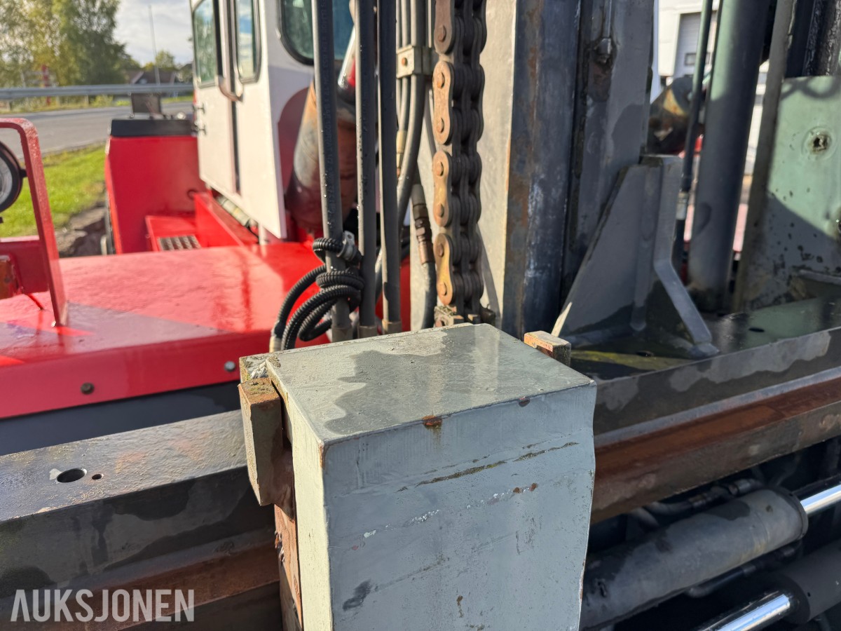 1994 Kalmar DC13,6-EC3 gaffeltruck med løfteåk, sideskift og spreder