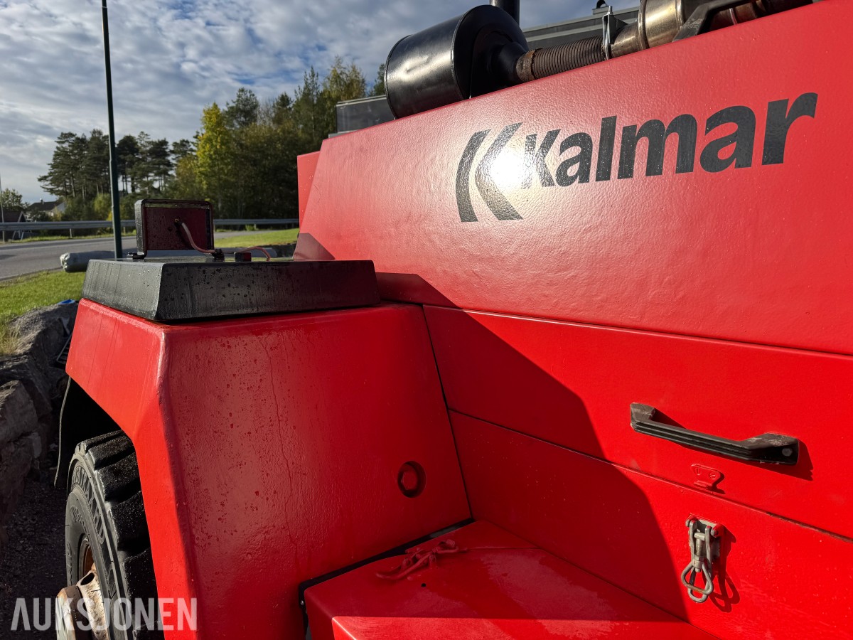 1994 Kalmar DC13,6-EC3 gaffeltruck med løfteåk, sideskift og spreder