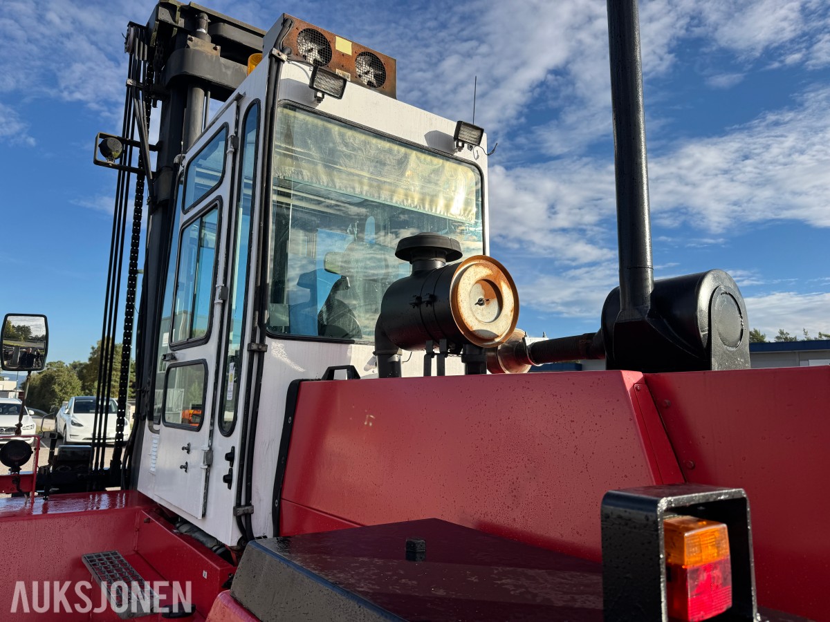 1994 Kalmar DC13,6-EC3 gaffeltruck med løfteåk, sideskift og spreder