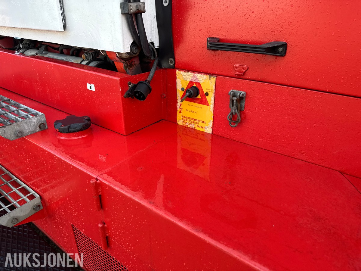 1994 Kalmar DC13,6-EC3 gaffeltruck med løfteåk, sideskift og spreder
