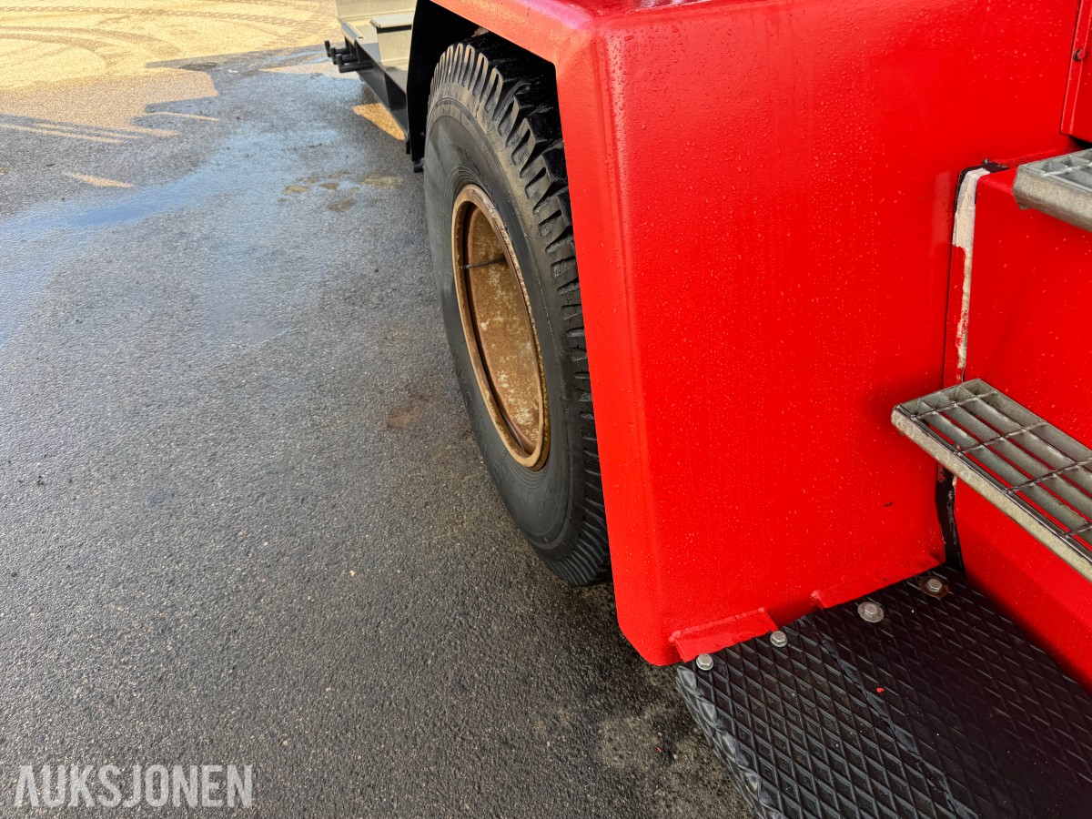 1994 Kalmar DC13,6-EC3 gaffeltruck med løfteåk, sideskift og spreder