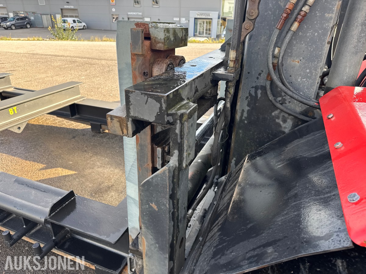 1994 Kalmar DC13,6-EC3 gaffeltruck med løfteåk, sideskift og spreder