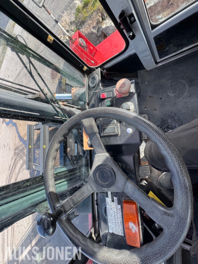 1994 Kalmar DC13,6-EC3 gaffeltruck med løfteåk, sideskift og spreder
