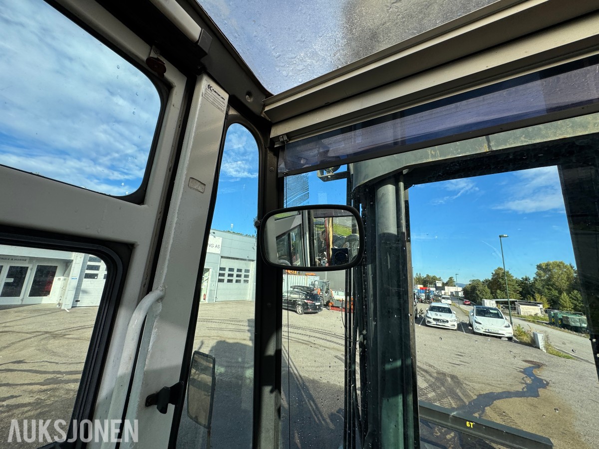 1994 Kalmar DC13,6-EC3 gaffeltruck med løfteåk, sideskift og spreder