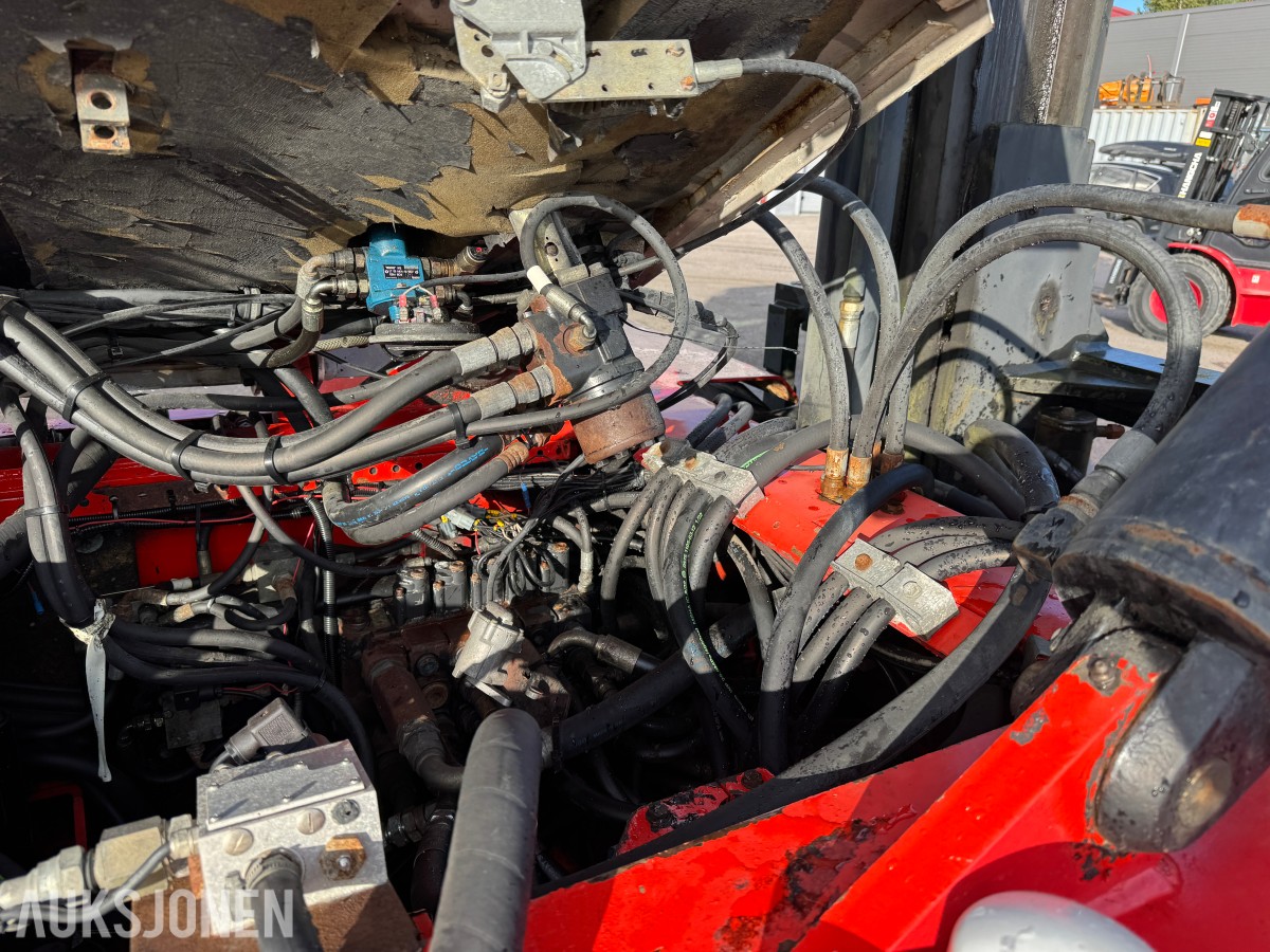 1994 Kalmar DC13,6-EC3 gaffeltruck med løfteåk, sideskift og spreder