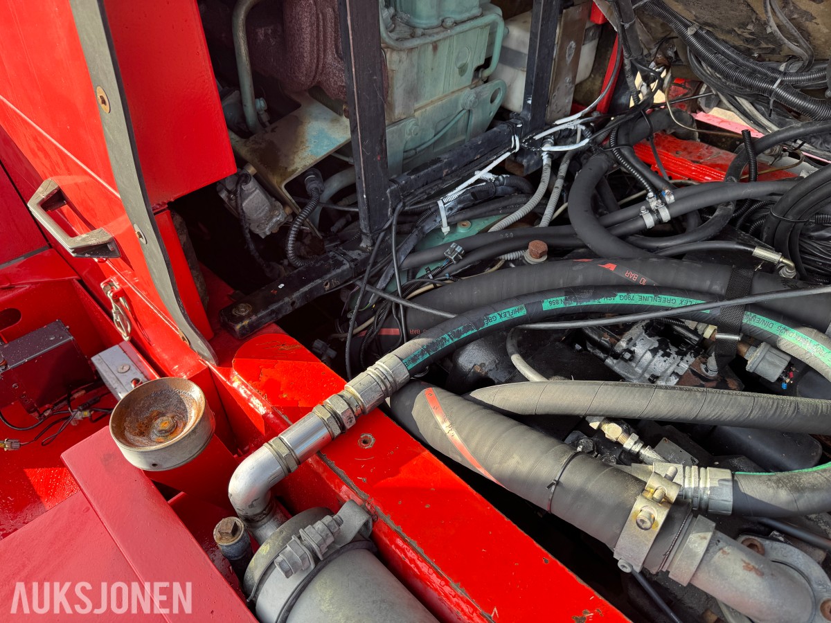 1994 Kalmar DC13,6-EC3 gaffeltruck med løfteåk, sideskift og spreder