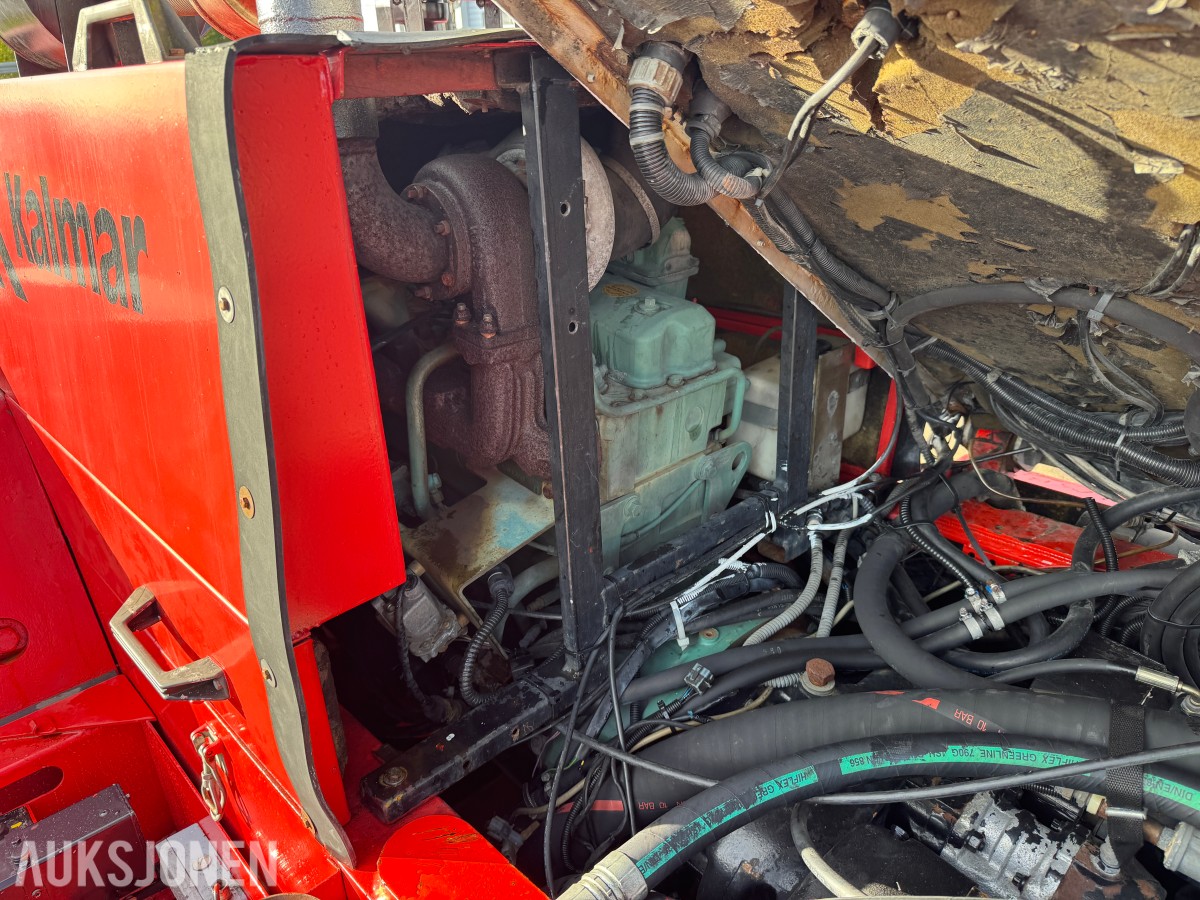 1994 Kalmar DC13,6-EC3 gaffeltruck med løfteåk, sideskift og spreder