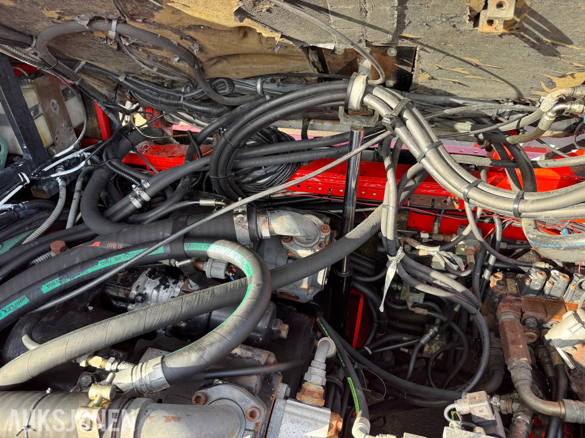 1994 Kalmar DC13,6-EC3 gaffeltruck med løfteåk, sideskift og spreder