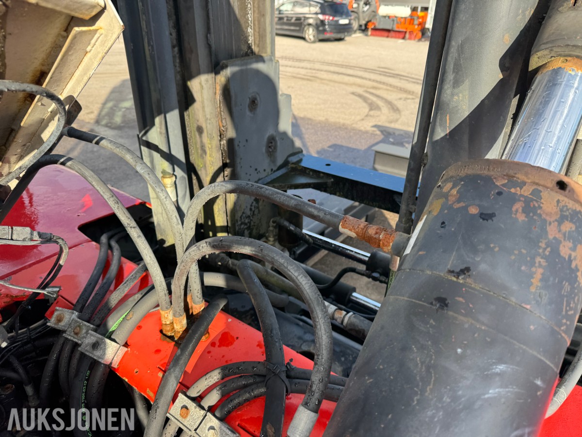 1994 Kalmar DC13,6-EC3 gaffeltruck med løfteåk, sideskift og spreder