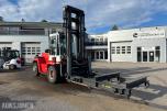 1994 Kalmar DC13,6-EC3 gaffeltruck med løfteåk, sideskift og spreder