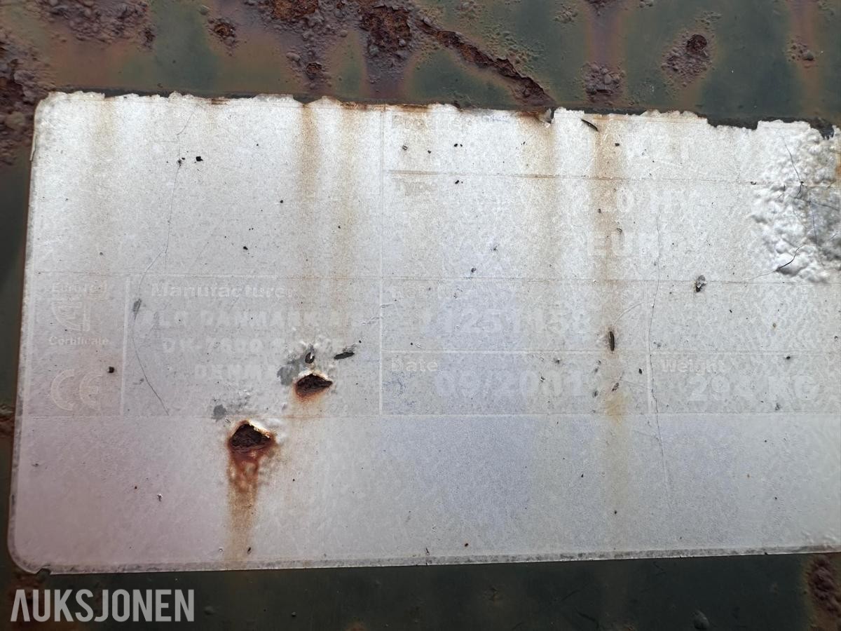 2001 Ålö Danmark A/S 220 HV Euro lasteskuffe 