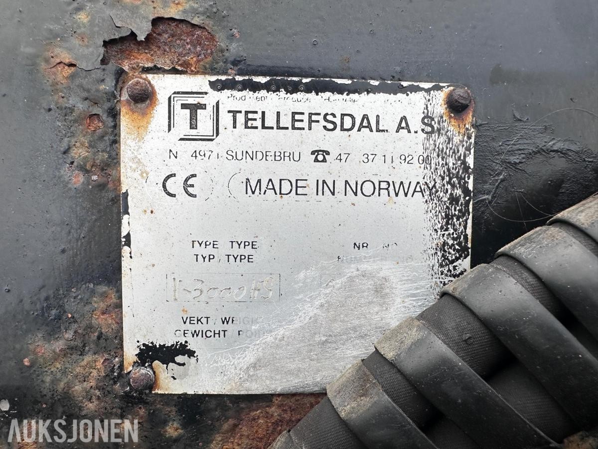Tellefsdal V-3000HS hydraulisk V-plog