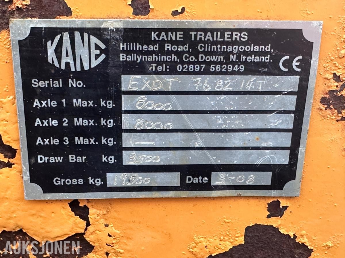 2008 Kane Dumper 15 tonn traktortilhenger med tipp