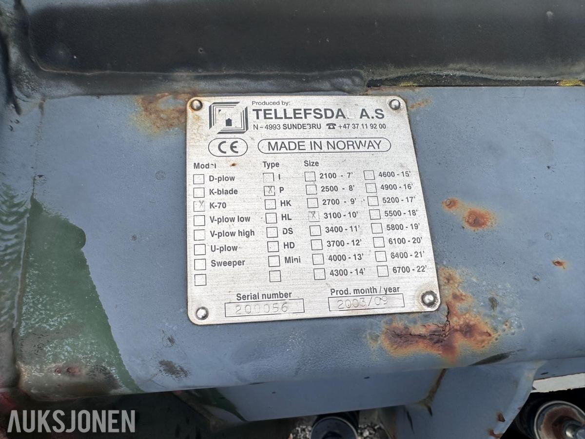 2003 Tellefsdal K-70 P 3100 mm kombinasjonsplog