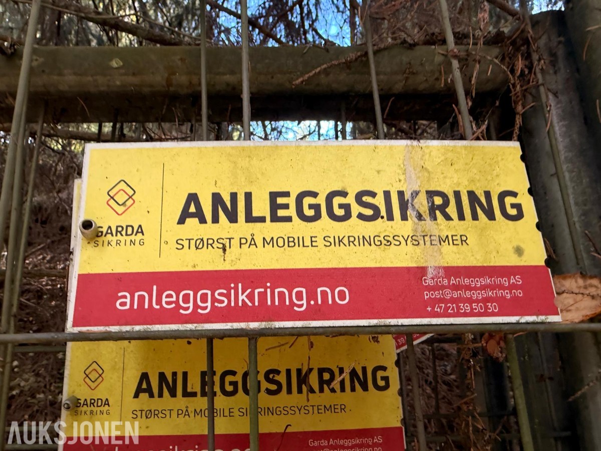 20 stk. anleggsgjerder – 3,5 x 1 meter – med føtter