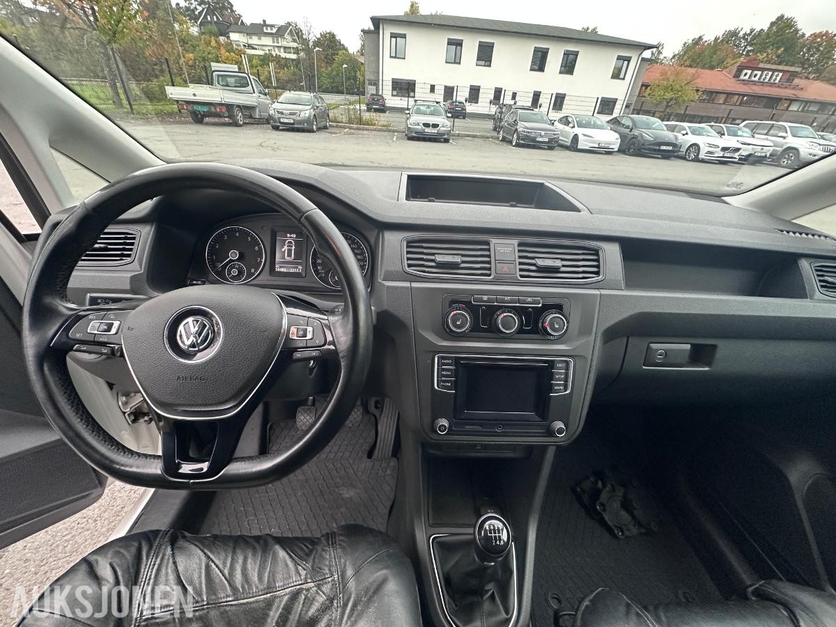 2016 Volkswagen Caddy Maxi 110 HK GASSDRIFT HENGERFESTE SKYVEDØRER CRUISE