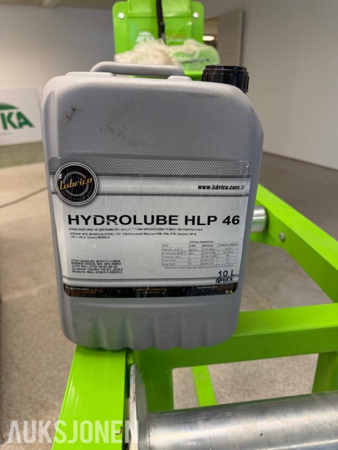260 Liter Lubrico HLP 46 hydraulikkolje - 10L dunker