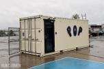 2022 20 fots container innredetsom skifterom med toalett